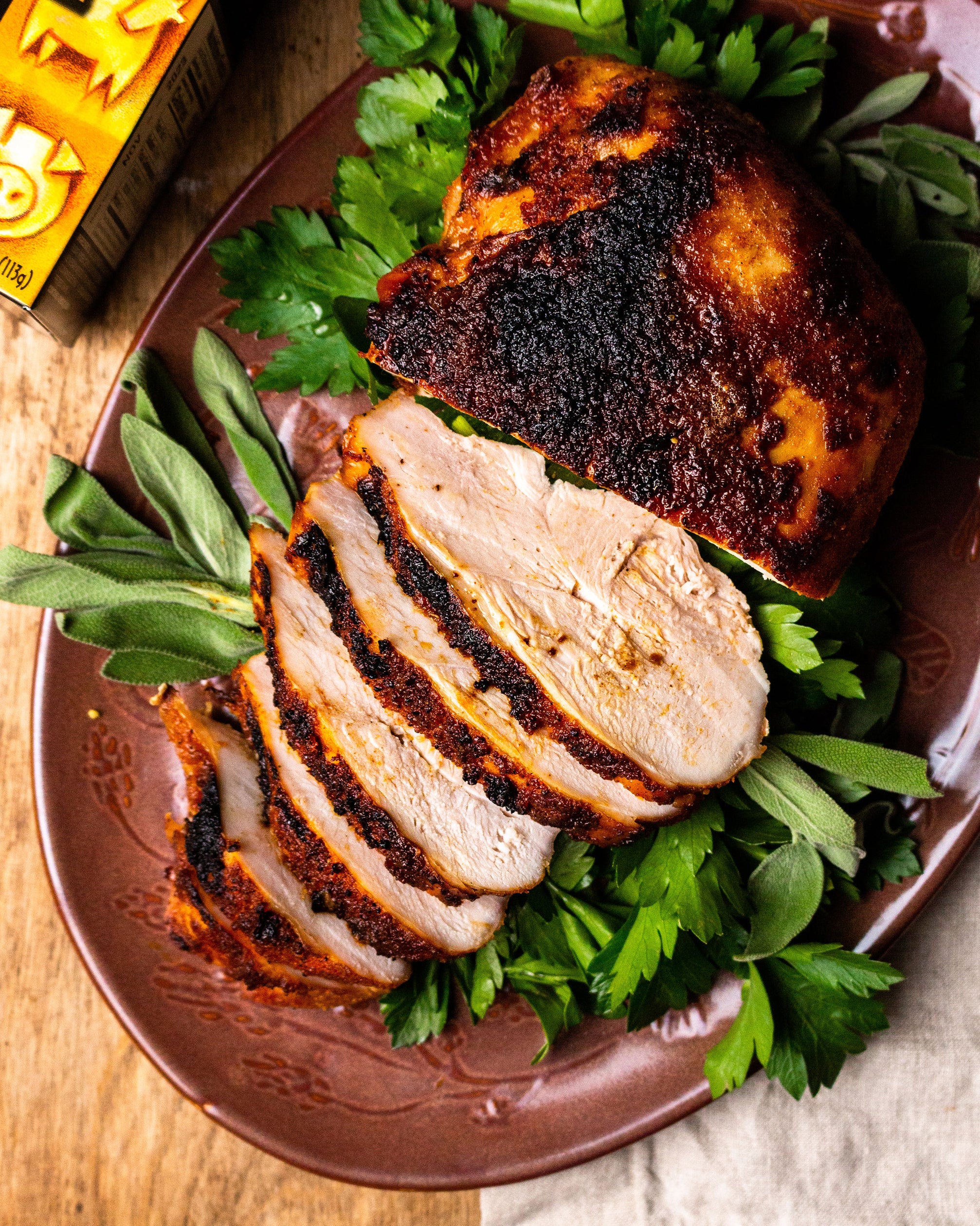 Char Crust Turkey Breast. Turkey Rub Seasoning for Thanksgiving - no brine needed!