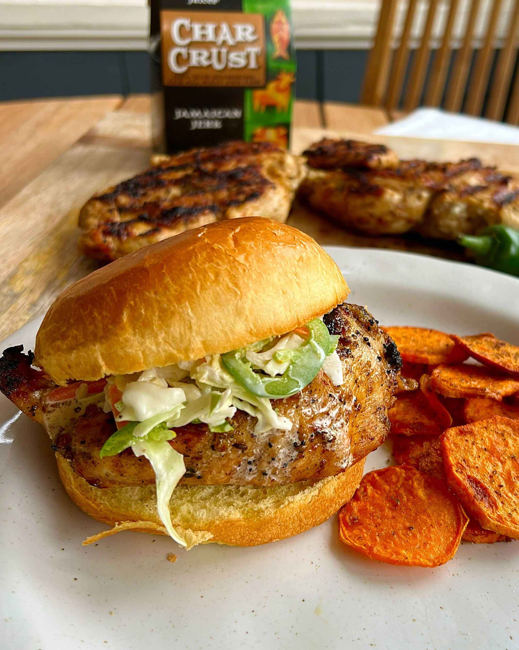 Jamaican Jerk Chicken Sandwich