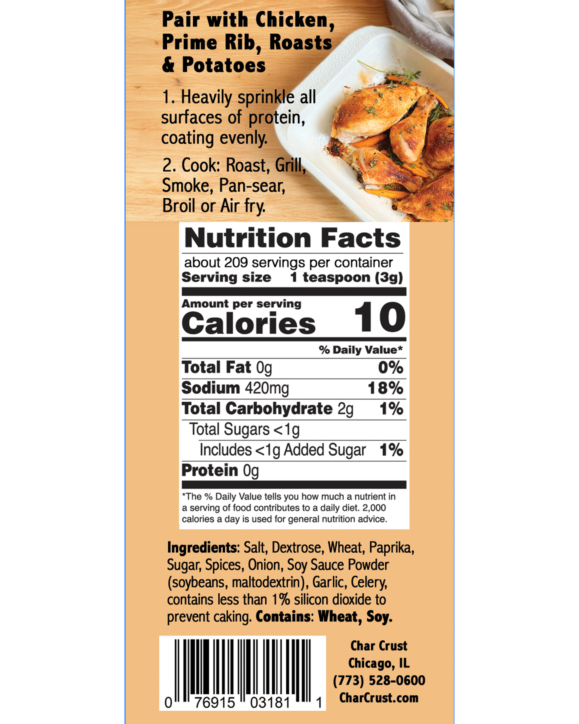 Rotisserie Roast 22 oz Shaker Jar